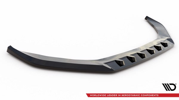 Maxton Front Splitter V.1 Porsche Panamera E-Hybrid 971 - Gloss Black