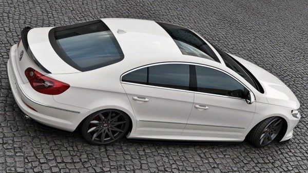 Maxton Side Skirts Diffusers VW Passat Cc R36 Rline (Preface) - Gloss Black