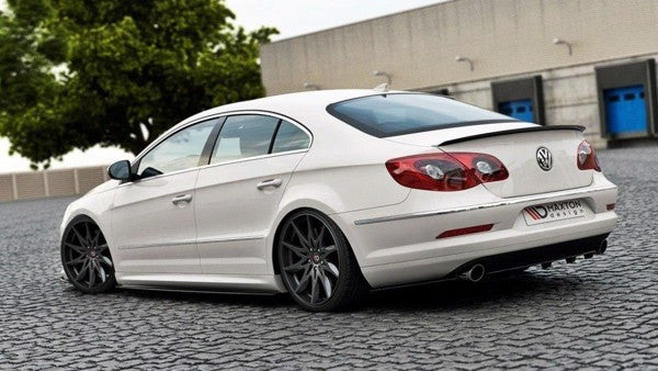 Maxton Side Skirts Diffusers VW Passat Cc R36 Rline (Preface) - Gloss Black
