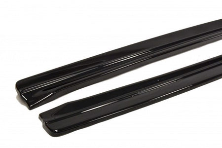 Maxton Side Skirts Diffusers VW Passat Cc R36 Rline (Preface) - Gloss Black