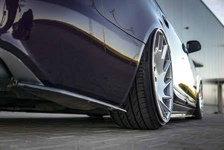 Maxton Rear Side Splitters Audi A6 S-Line C6 / C6 Fl Sedan / Avant - Gloss Black