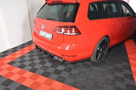 Maxton Rear Side Splitters V.1 VW Golf 7 R Variant Facelift  - Gloss Black