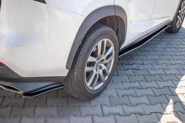 Maxton Rear Side Splitters Lexus Nx Facelift(Hybrid) - Gloss Black