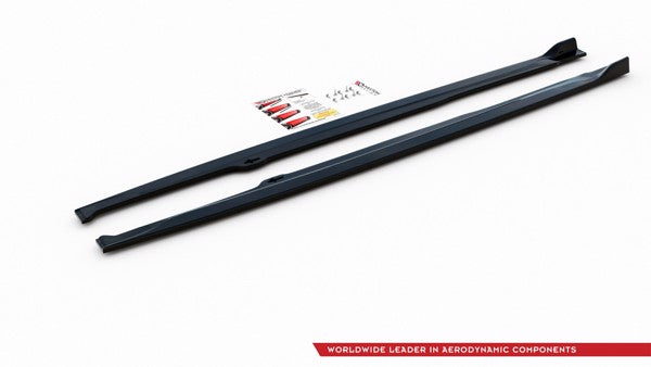 Maxton Side Skirts Diffusers Toyota Corolla Xii Hatchback - Gloss Black