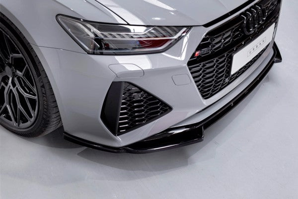 Maxton Front Splitter V.1 Audi RS6 C8 / RS7 C8 - Gloss Black
