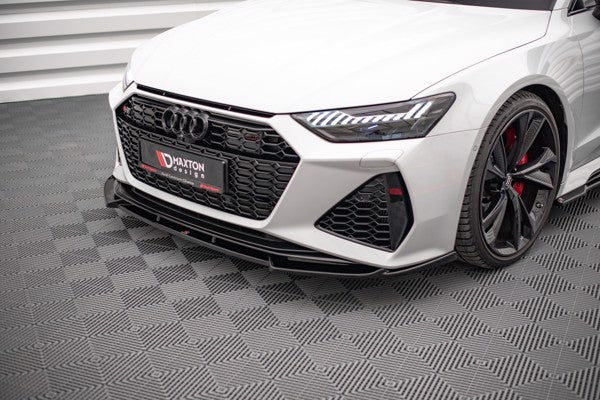 Maxton Front Splitter V.1 Audi RS6 C8 / RS7 C8 - Gloss Black