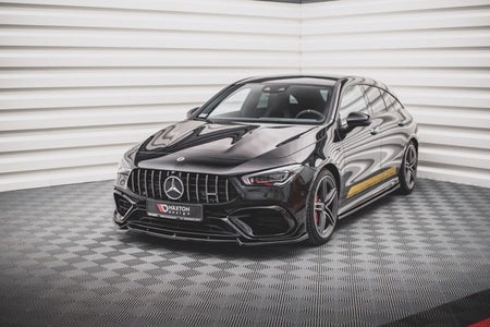 Maxton Front Splitter V.2 Mercedes-Amg Cla 45 Aero C118 - Gloss Black