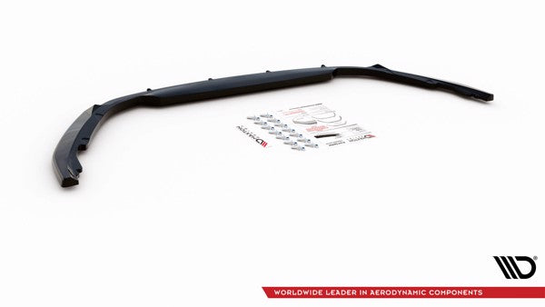 Maxton Front Splitter V.2 Renault Clio Mk5 - Gloss Black