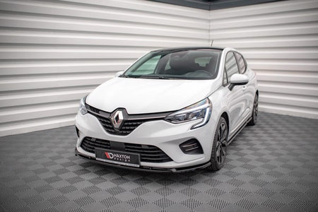 Maxton Front Splitter V.2 Renault Clio Mk5 - Gloss Black