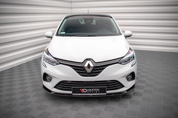 Maxton Front Splitter V.2 Renault Clio Mk5 - Gloss Black