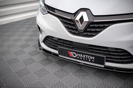 Maxton Front Splitter V.2 Renault Clio Mk5 - Gloss Black