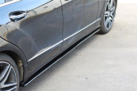 Maxton Side Skirts Diffusers Mercedes Cls C218 - Gloss Black