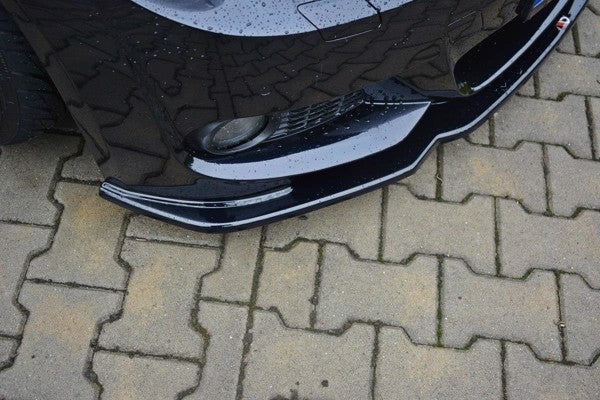 Maxton Front Splitter V.2 For BMW 3 E92 M-Pack Facelift - Gloss Black