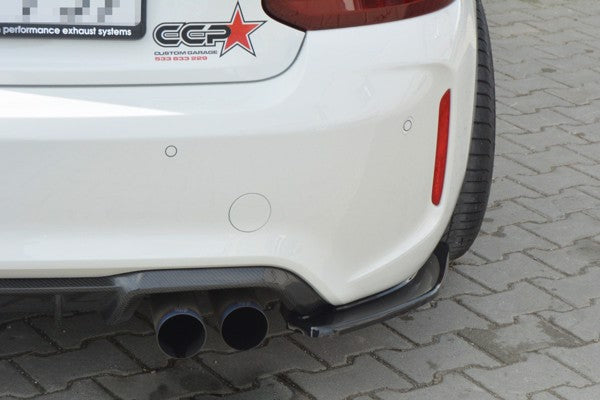 Maxton Rear Side Splitters BMW M2 (F87) Coupé - Gloss Black