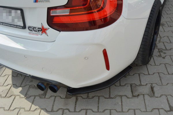 Maxton Rear Side Splitters BMW M2 (F87) Coupé - Gloss Black