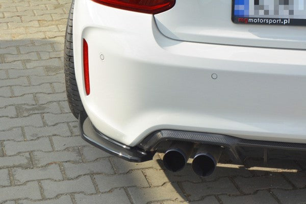Maxton Rear Side Splitters BMW M2 (F87) Coupé - Gloss Black