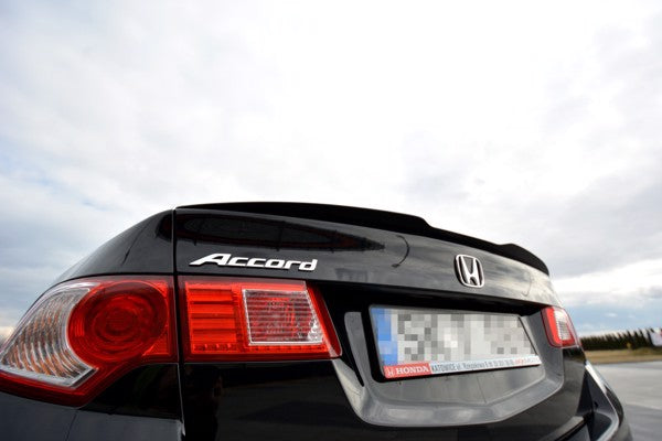 Maxton Spoiler Extension Honda Accord Mk8. (Cu-Series) Preface Sedan - Gloss Black