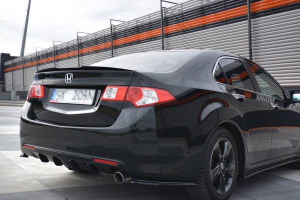Maxton Spoiler Extension Honda Accord Mk8. (Cu-Series) Preface Sedan - Gloss Black