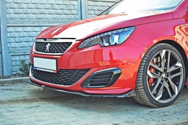 Maxton Front Splitter V.1 Peugeot 308 Ii Gti - Gloss Black