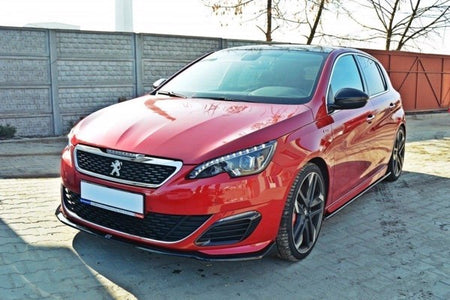 Maxton Front Splitter V.1 Peugeot 308 Ii Gti - Gloss Black