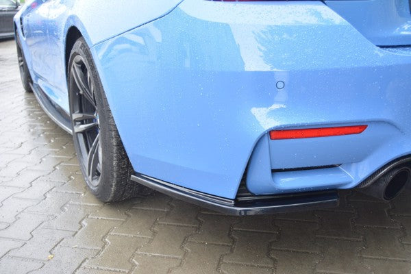 Maxton Rear Side Splitters BMW M4 F82 - Gloss Black