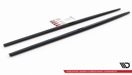 Maxton Side Skirts Diffusers Audi A7 C8 S-Line / S7 C8 - Gloss Black