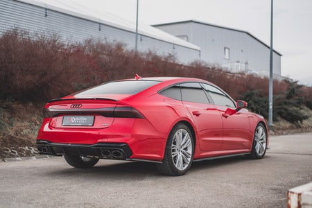 Maxton Side Skirts Diffusers Audi A7 C8 S-Line / S7 C8 - Gloss Black