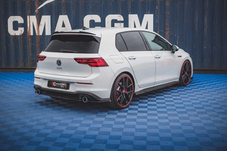 Maxton Rear Side Splitters Volkswagen Golf 8 Gti - Gloss Black