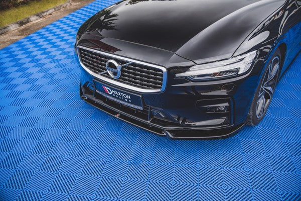 Maxton Front Splitter V.1 Volvo S60/V60 R-Design Mk3 - Gloss Black