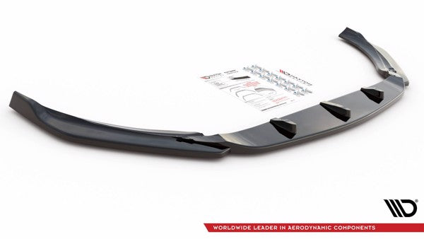 Maxton Front Splitter V.2 Mercedes-Amg A 45 S W177 - Gloss Black