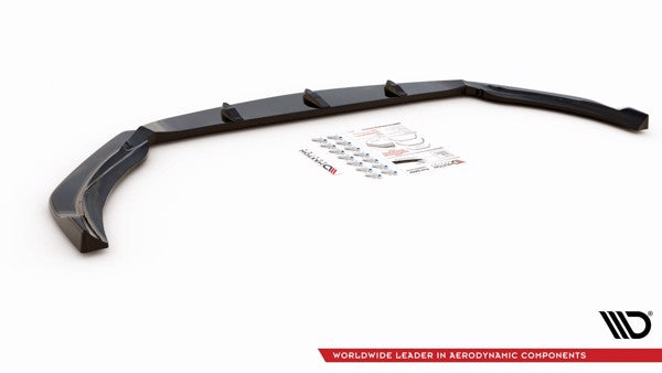 Maxton Front Splitter V.2 Mercedes-Amg A 45 S W177 - Gloss Black