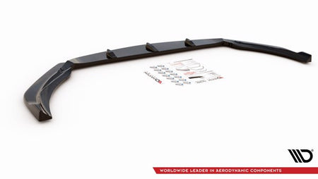 Maxton Front Splitter V.2 Mercedes-Amg A 45 S W177 - Gloss Black