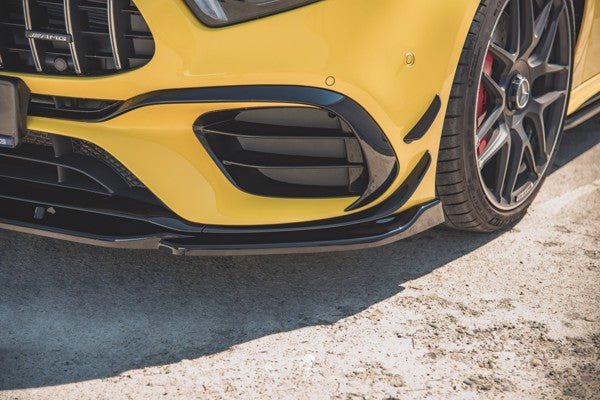Maxton Front Splitter V.2 Mercedes-Amg A 45 S W177 - Gloss Black