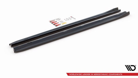 Maxton Side Skirts Diffusers Peugeot 308 Gt Mk2 Facelift - Gloss Black