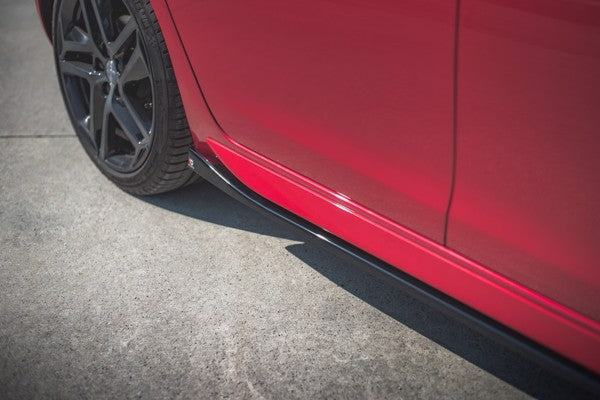 Maxton Side Skirts Diffusers Peugeot 308 Gt Mk2 Facelift - Gloss Black