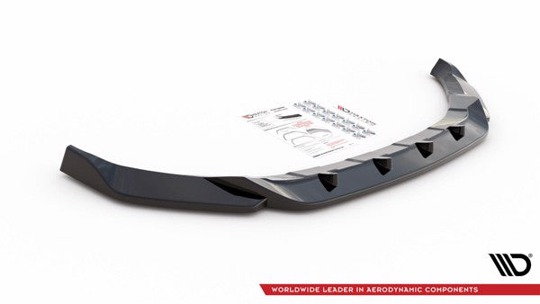 Maxton Front Splitter V.1 Volkswagen T-Roc Mk1 - Gloss Black