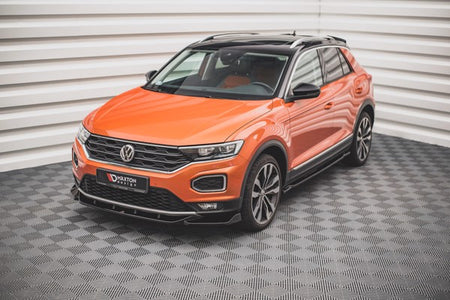Maxton Front Splitter V.1 Volkswagen T-Roc Mk1 - Gloss Black