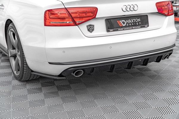 Maxton Rear Valance Audi A8 D4 - Gloss Black