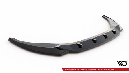 Maxton Front Splitter V.1 Audi A6 C8 - Gloss Black
