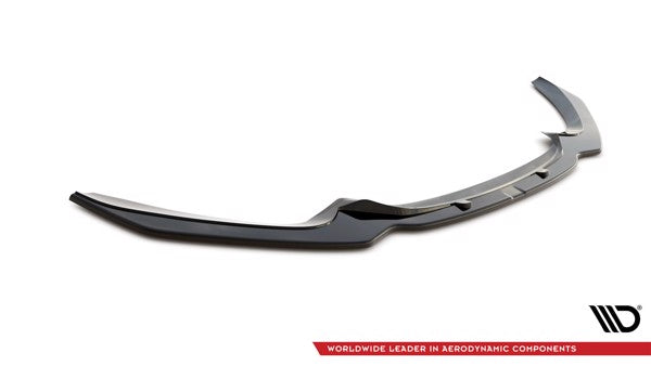 Maxton Front Splitter V.1 BMW 1 F20/F21 M-Power Facelift - Gloss Black