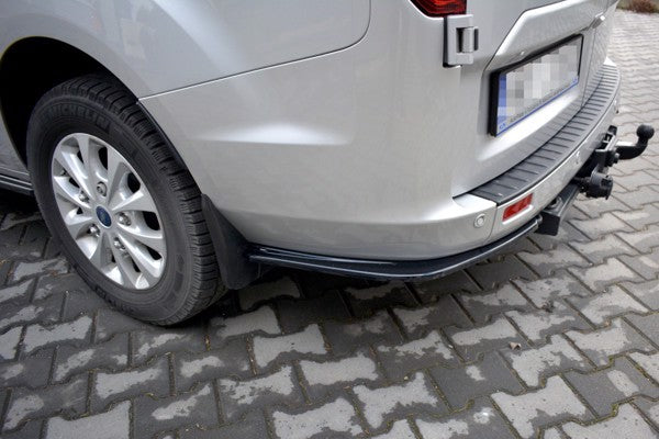 Maxton Rear Side Splitters Ford Transit Custom Mk1 Fl - Gloss Black