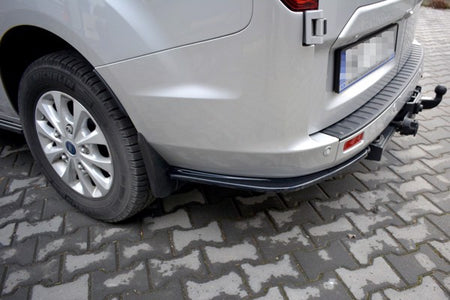 Maxton Rear Side Splitters Ford Transit Custom Mk1 Fl - Gloss Black