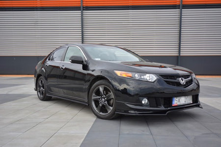 Maxton Side Skirts Diffusers Honda Accord Mk8. (Cu-Series) Preface Sedan - Gloss Black