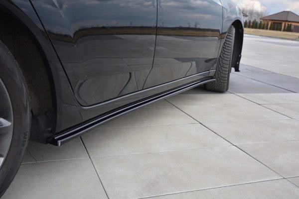 Maxton Side Skirts Diffusers Honda Accord Mk8. (Cu-Series) Preface Sedan - Gloss Black
