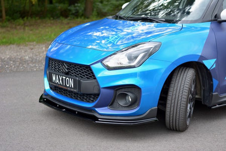 Maxton Front Splitter V.1 Suzuki Swift 6 Sport - Gloss Black