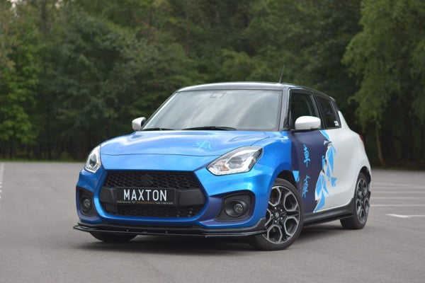 Maxton Front Splitter V.1 Suzuki Swift 6 Sport - Gloss Black