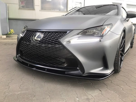 Maxton Front Splitter V.1 Lexus Rc - Gloss Black