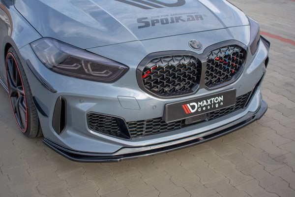 Maxton Front Splitter For BMW 1 F40 M-Pack/ M135I  - Gloss Black