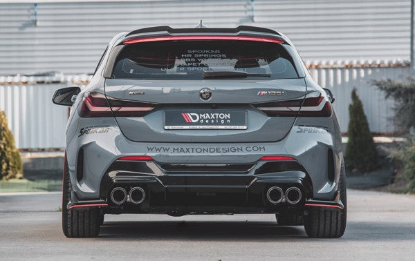 Maxton Rear Valance V.2 For BMW 1 F40 M-Pack/ M135I - Gloss Black