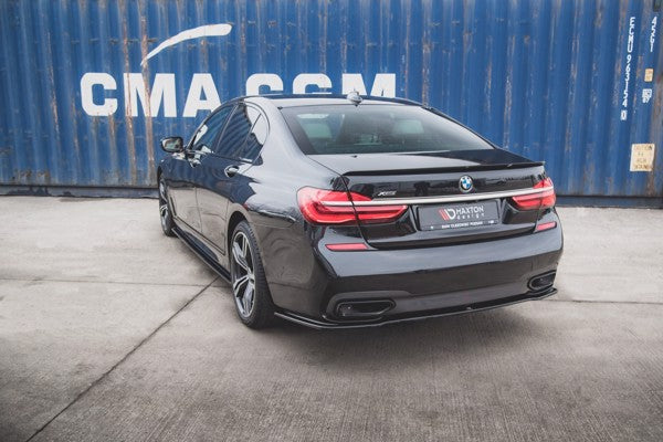 Maxton Spoiler Cap For BMW 7 M-Pack G11 - Gloss Black